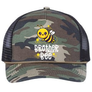 Family Bees Brother Bro First Bee Day Outfit Birthday Retro Rope Trucker Hat Cap