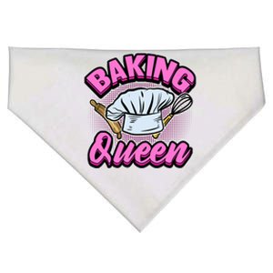 Funny Best Baking Queen Chef Kitchen Food Cake Gift USA-Made Doggie Bandana