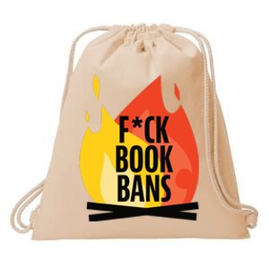 Fuck Book Bans Drawstring Bag