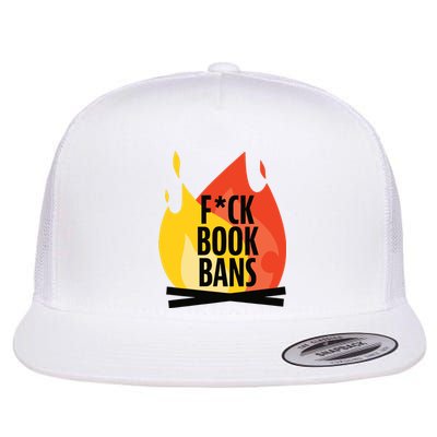 Fuck Book Bans Flat Bill Trucker Hat