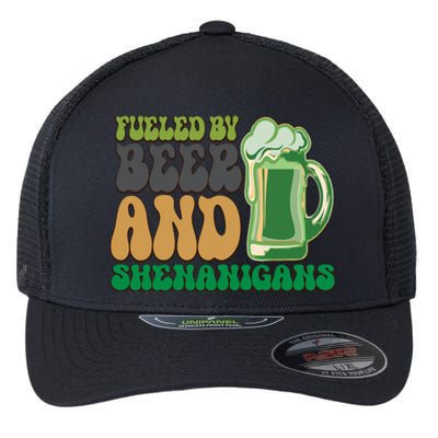 Fueled By Beer And Shenanigans Flexfit Unipanel Trucker Cap