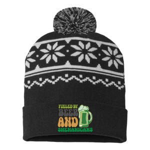 Fueled By Beer And Shenanigans USA-Made Snowflake Beanie