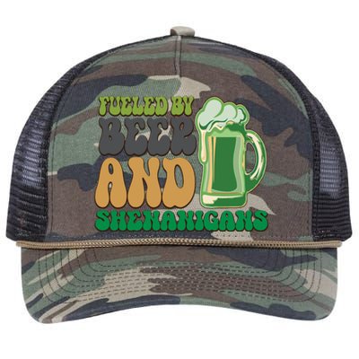 Fueled By Beer And Shenanigans Retro Rope Trucker Hat Cap