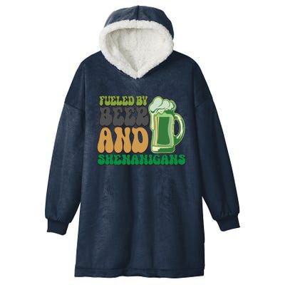 Fueled By Beer And Shenanigans Hooded Wearable Blanket