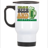 Fueled By Beer And Shenanigans Stainless Steel Travel Mug