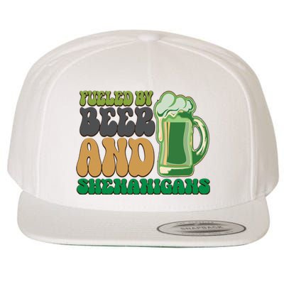 Fueled By Beer And Shenanigans Wool Snapback Cap