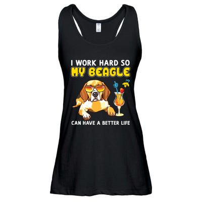 Funny Beagle Beagle Gifts Ladies Essential Flowy Tank