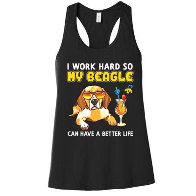 Funny Beagle Beagle Gifts Women's Racerback Tank