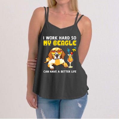 Funny Beagle Beagle Gifts Women's Strappy Tank