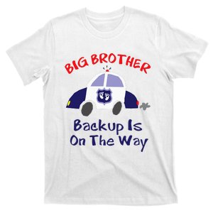 Funny Big Brother Pregnancy Announcement Police Car T-Shirt