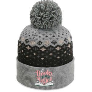 Funny Book Books Are Magical Library Reading Lovers Gift The Baniff Cuffed Pom Beanie