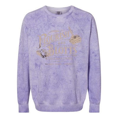 Flourish Blotts Bookish HP Fan Potter Colorblast Crewneck Sweatshirt