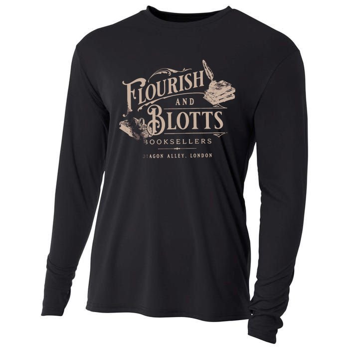 Flourish Blotts Bookish HP Fan Potter Cooling Performance Long Sleeve Crew