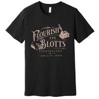 Flourish Blotts Bookish HP Fan Potter Premium T-Shirt