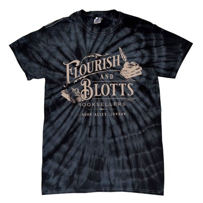 Flourish Blotts Bookish HP Fan Potter Tie-Dye T-Shirt