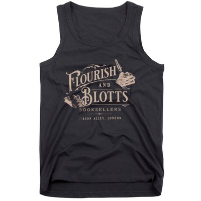 Flourish Blotts Bookish HP Fan Potter Tank Top