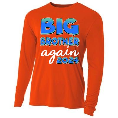 Funny Big Brother Again 2024 New Baby Sibling Cooling Performance Long Sleeve Crew