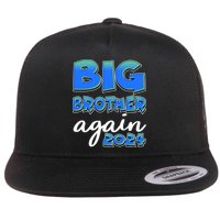 Funny Big Brother Again 2024 New Baby Sibling Flat Bill Trucker Hat