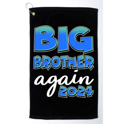Funny Big Brother Again 2024 New Baby Sibling Golf Towel