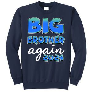 Funny Big Brother Again 2024 New Baby Sibling Sweatshirt