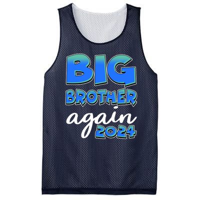 Funny Big Brother Again 2024 New Baby Sibling Mesh Reversible Basketball Jersey Tank