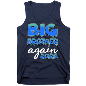 Funny Big Brother Again 2024 New Baby Sibling Tank Top