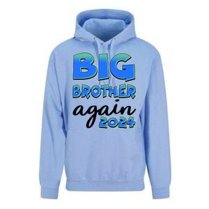 Funny Big Brother Again 2024 New Baby Sibling Unisex Surf Hoodie