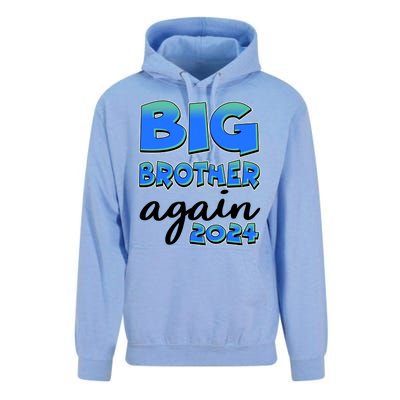 Funny Big Brother Again 2024 New Baby Sibling Unisex Surf Hoodie