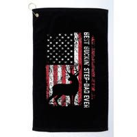 Flag Best Buckin Step Dad Ever Deer Hunting Fathers Day Golf Towel