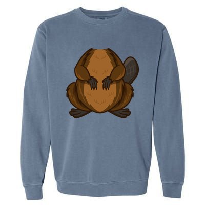 Funny Beaver Body Headless Halloween Easy Costume Outfit Cool Gift Garment-Dyed Sweatshirt