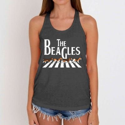 Funny Beagle Beagle Owner Tee Dog Lover Women's Knotted Racerback Tank