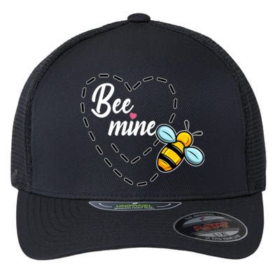 Funny Bee Beekeeper Valentines Day Gift Flexfit Unipanel Trucker Cap