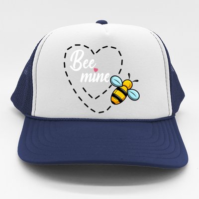 Funny Bee Beekeeper Valentines Day Gift Trucker Hat