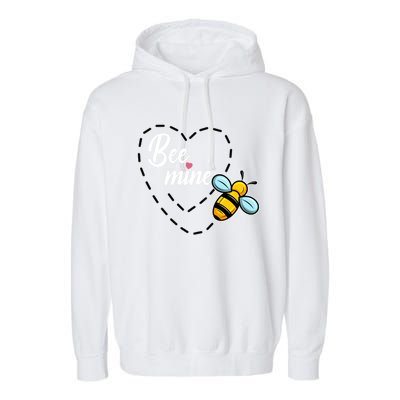 Funny Bee Beekeeper Valentines Day Gift Garment-Dyed Fleece Hoodie