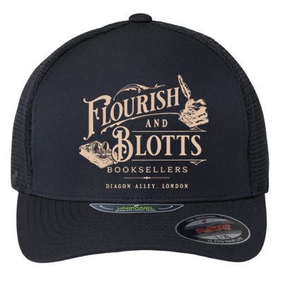 Flourish Blotts Bookish Hp Fan Potter Flexfit Unipanel Trucker Cap