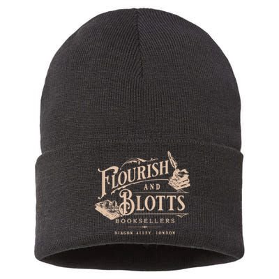 Flourish Blotts Bookish Hp Fan Potter Sustainable Knit Beanie