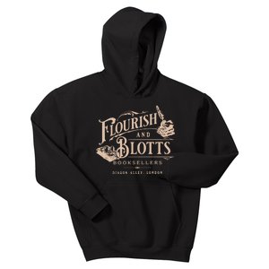 Flourish Blotts Bookish Hp Fan Potter Kids Hoodie