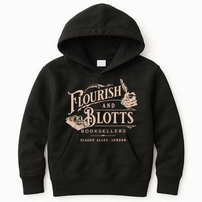 Flourish Blotts Bookish Hp Fan Potter Kids Hoodie