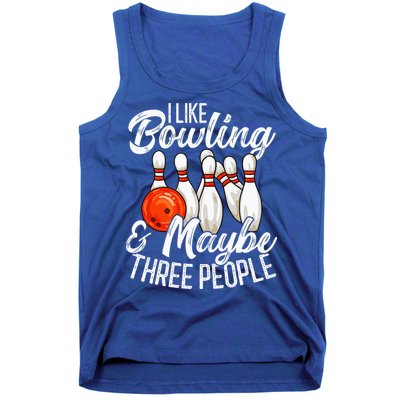 Funny Bowling Bowler Tenpin Bowling Tank Top