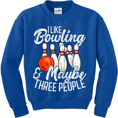 Funny Bowling Bowler Tenpin Bowling Kids Sweatshirt