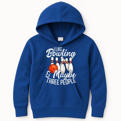 Funny Bowling Bowler Tenpin Bowling Kids Hoodie