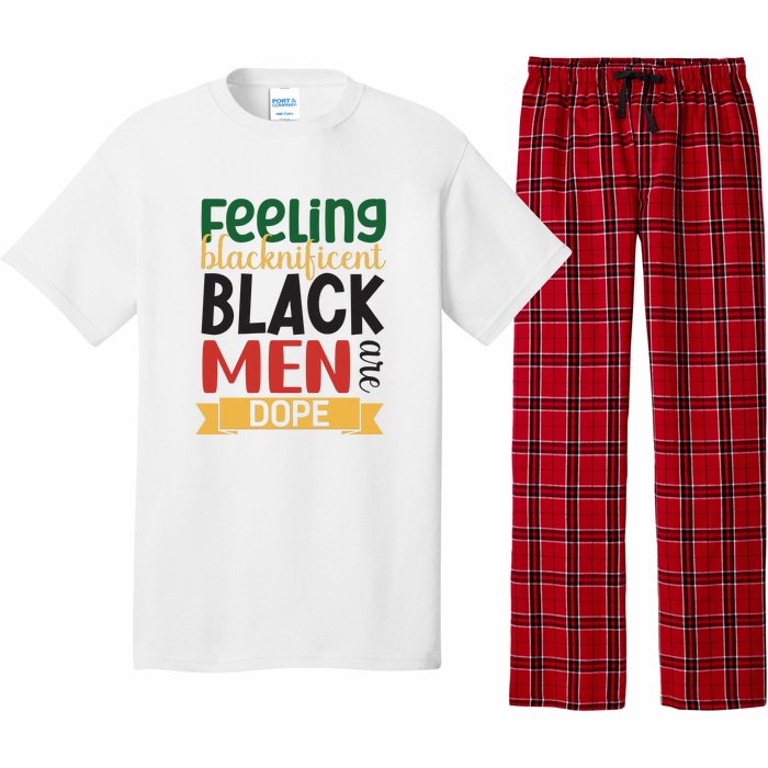 Feeling Blacknificent Black Man Are Dope For Black History Month Gift Pajama Set