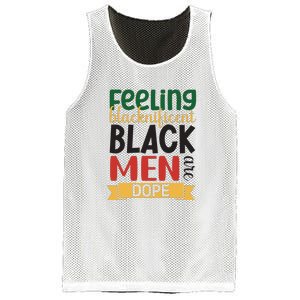 Feeling Blacknificent Black Man Are Dope For Black History Month Gift Mesh Reversible Basketball Jersey Tank