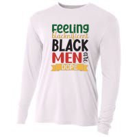 Feeling Blacknificent Black Man Are Dope For Black History Month Gift Cooling Performance Long Sleeve Crew