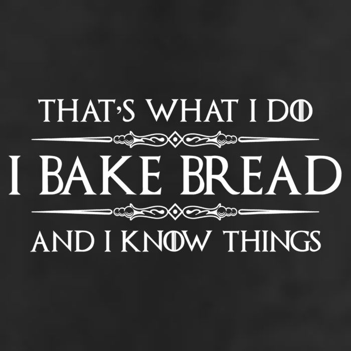 Funny Bread Baker Gifts I Bake Bread I Know Things Baking Gift 7 Panel Mesh Trucker Snapback Hat