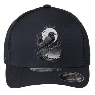 F-Caw-F Black Bird  Flexfit Unipanel Trucker Cap