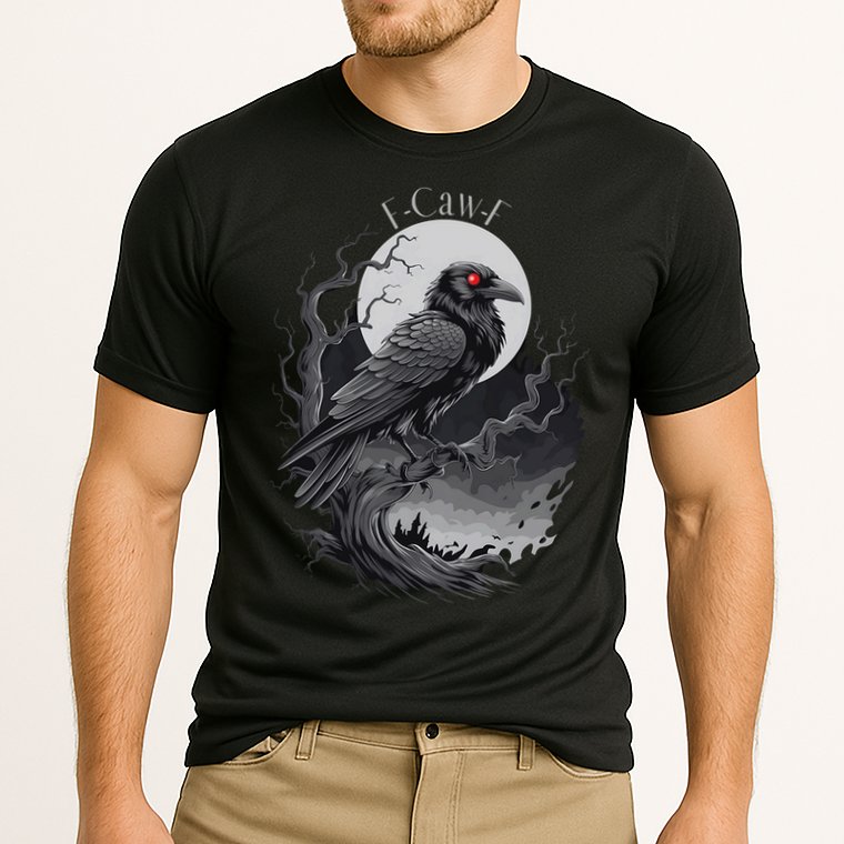 F-Caw-F Black Bird  Performance Shirt
