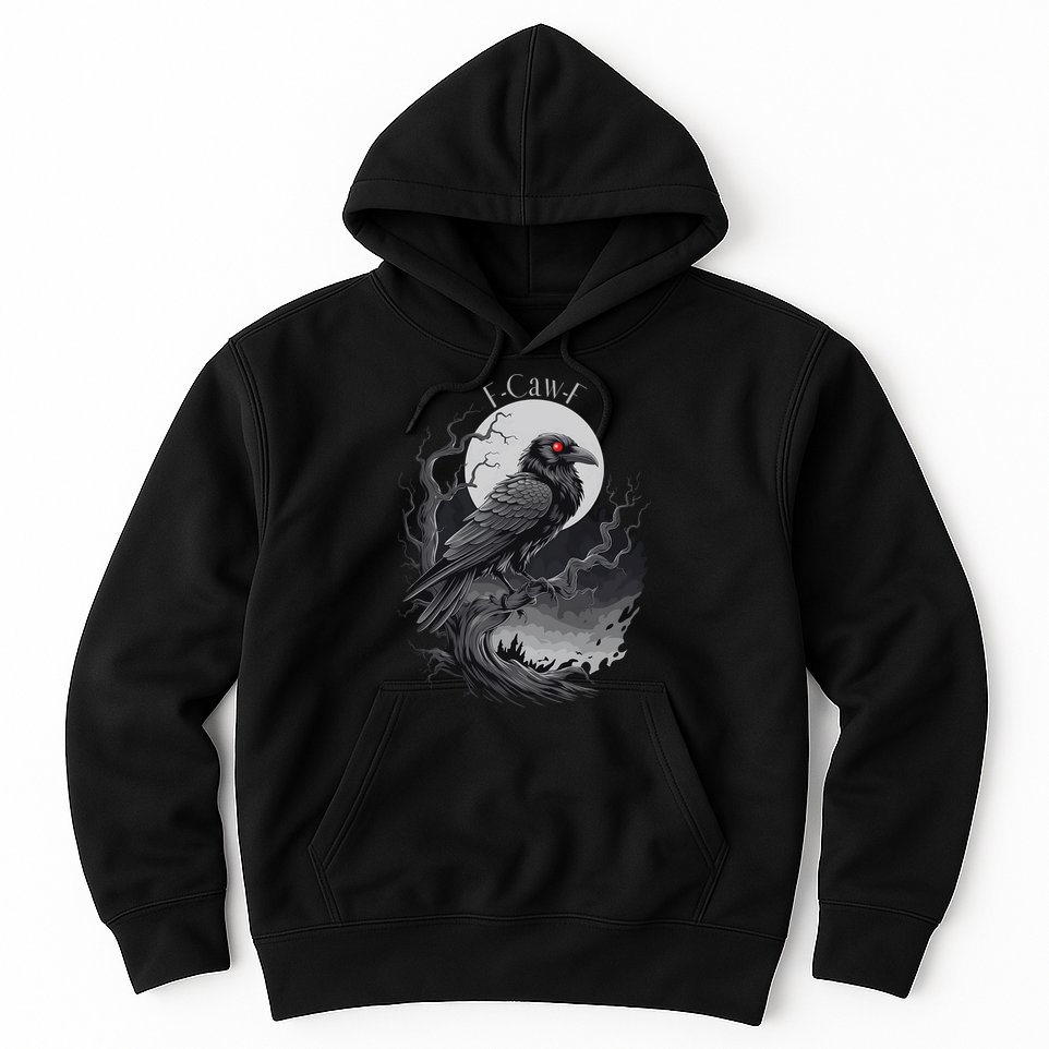 F-Caw-F Black Bird  Hoodie