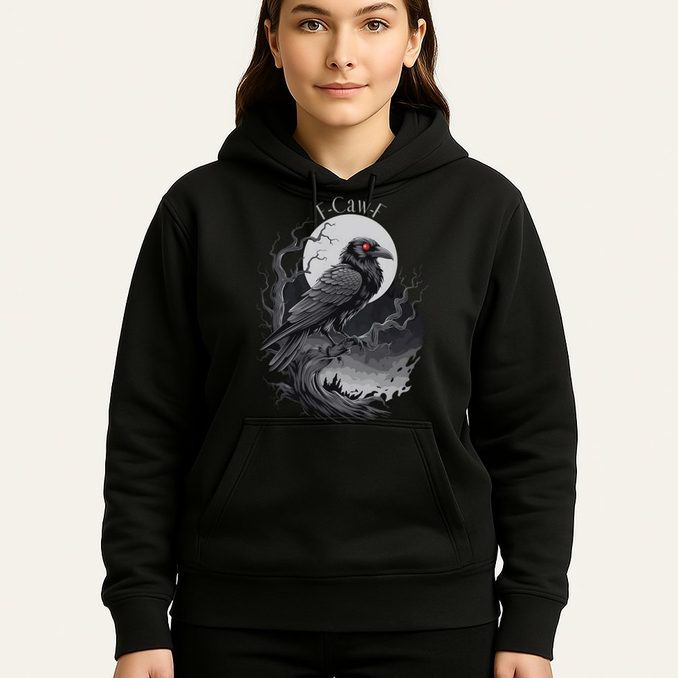 F-Caw-F Black Bird  Hoodie
