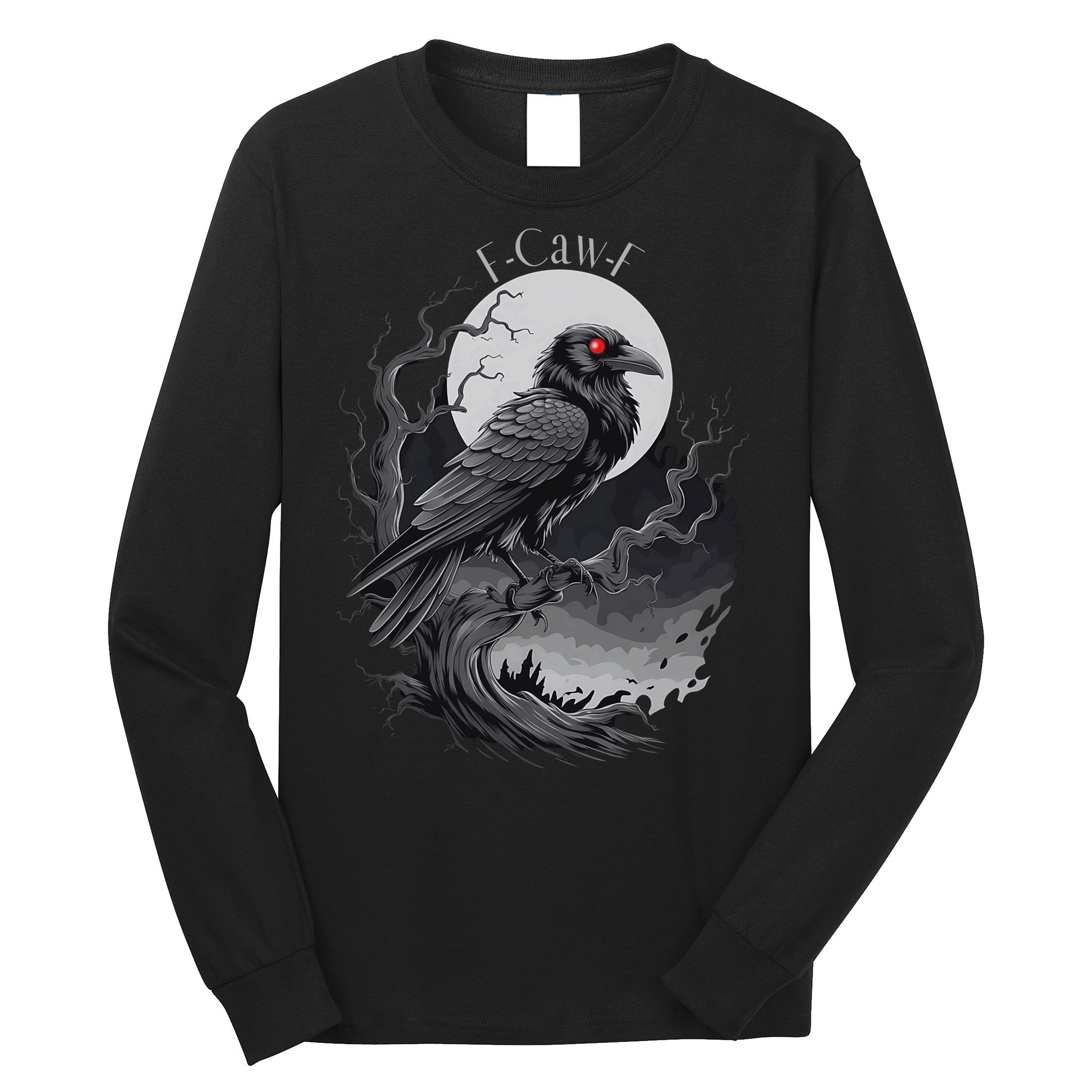 F-Caw-F Black Bird  Long Sleeve Shirt